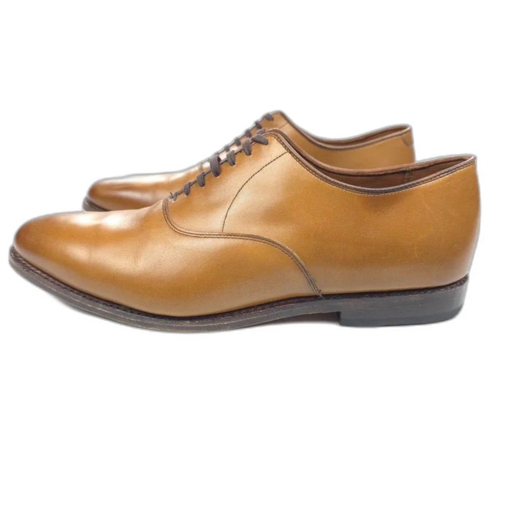 ALLEN EDMONDS Carlyle Plain-toe Oxford Dress Shoe Walnut Brown Leather Old Money